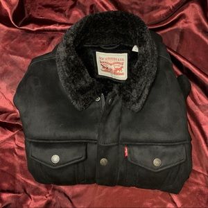Levi’s Sherpa Faux Suede Trucker Jacket